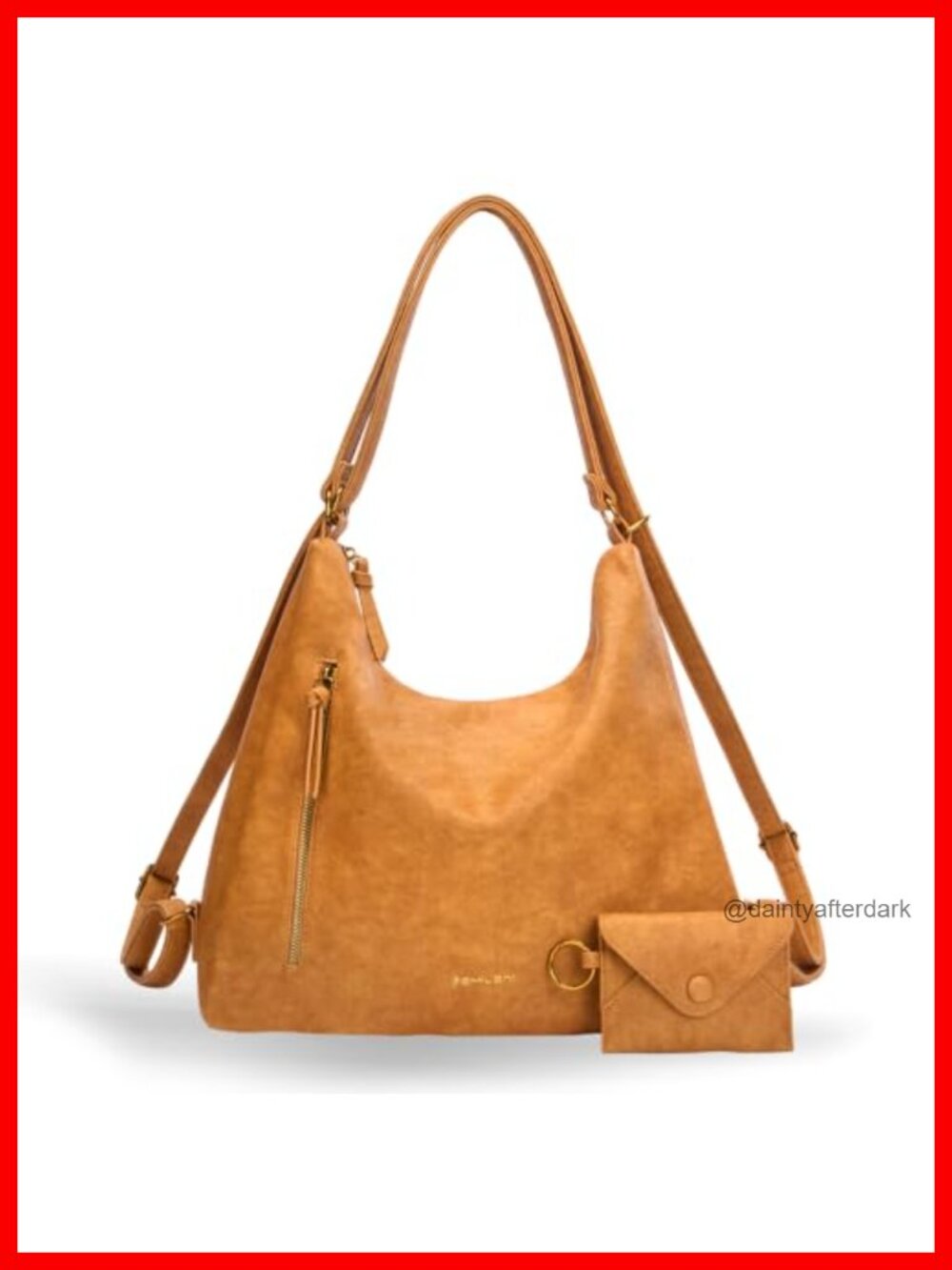 Faux Leather Hobo Shoulder Bag Tote Crossbody Purse for Women